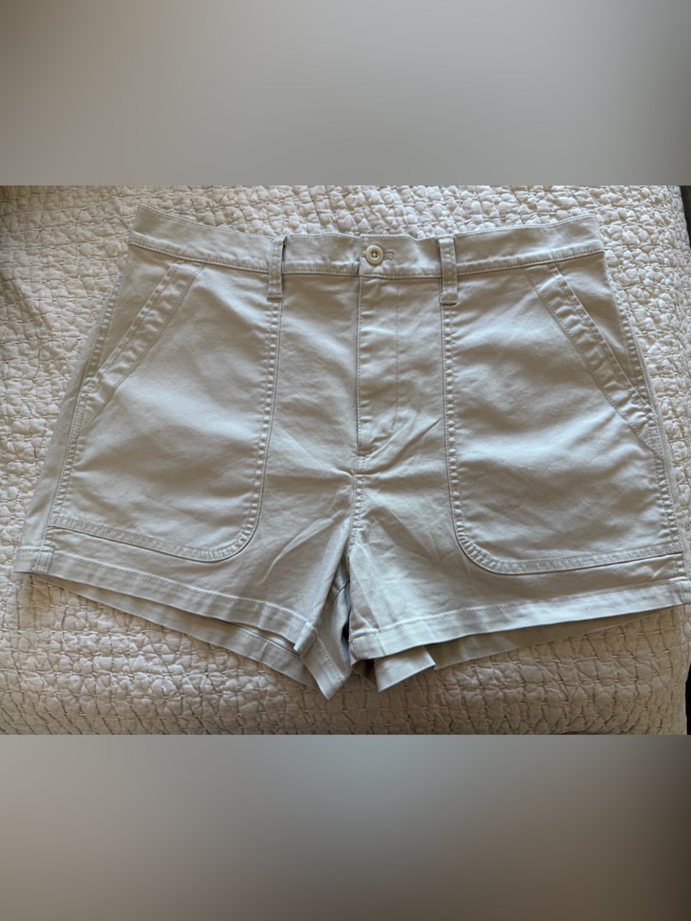 NWT Madewell Cream/White Shorts Size 32